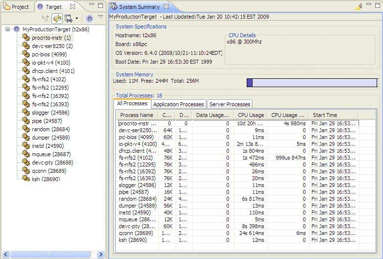 System Information perspective