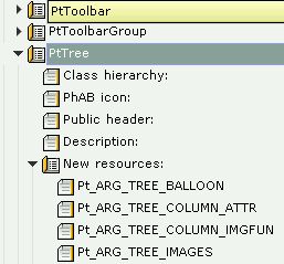 Tree widget